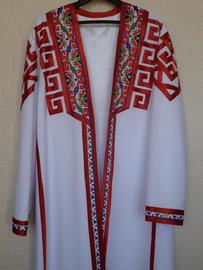 Шупар (праздничный мужской халат с чувашской вышивкой) №2